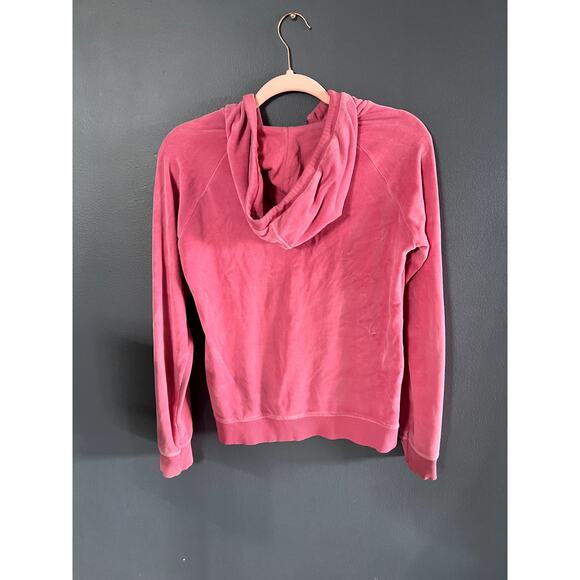 Y2K Sport Zara Pink Velour Zip up Juicy Couture Inspired Jacket Size Large - Picture 4 of 13